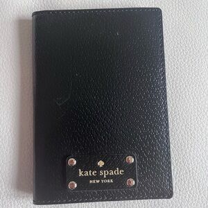 Kate Spade Black Leather Passport Holder